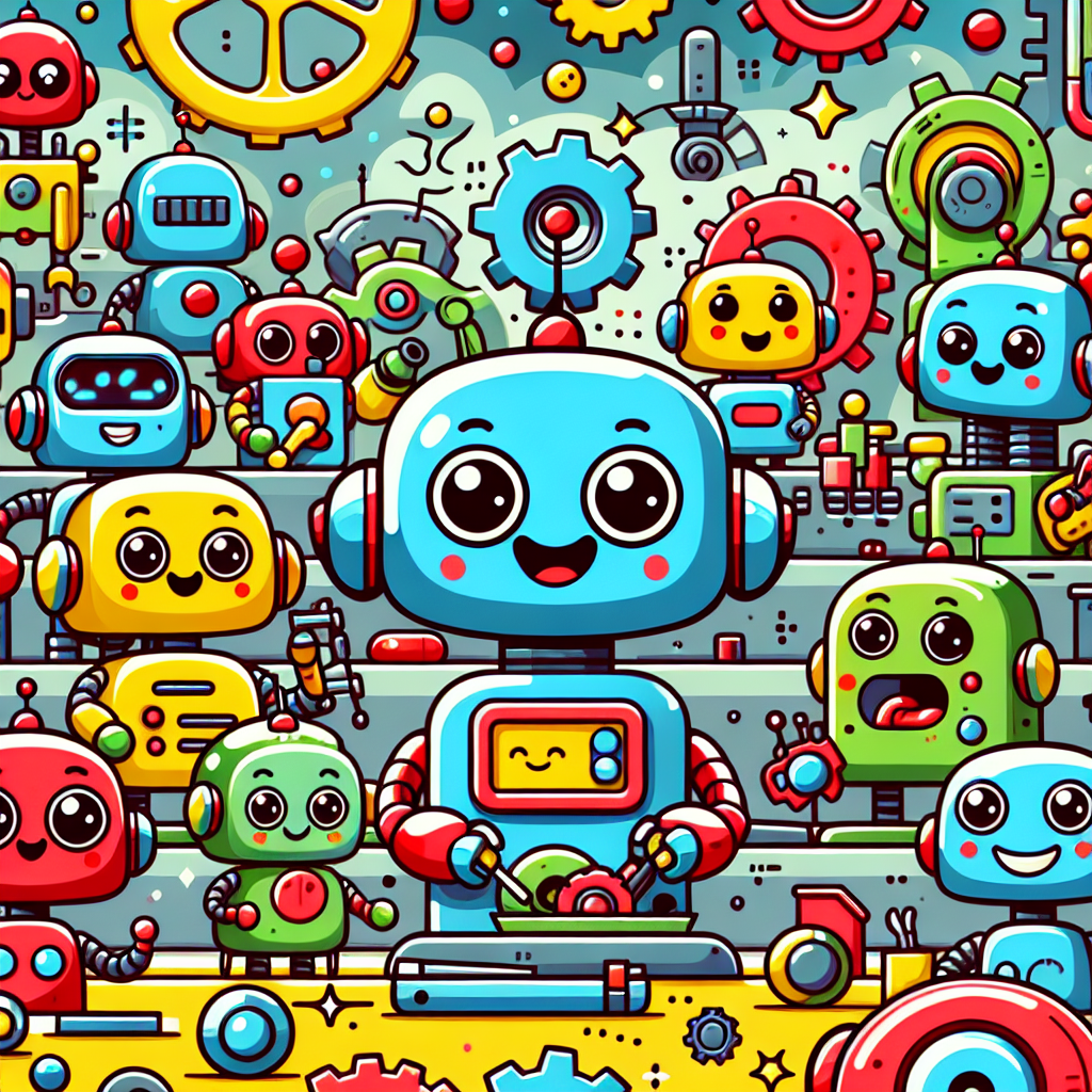 Robot Adventures In Color Paint By Numbers