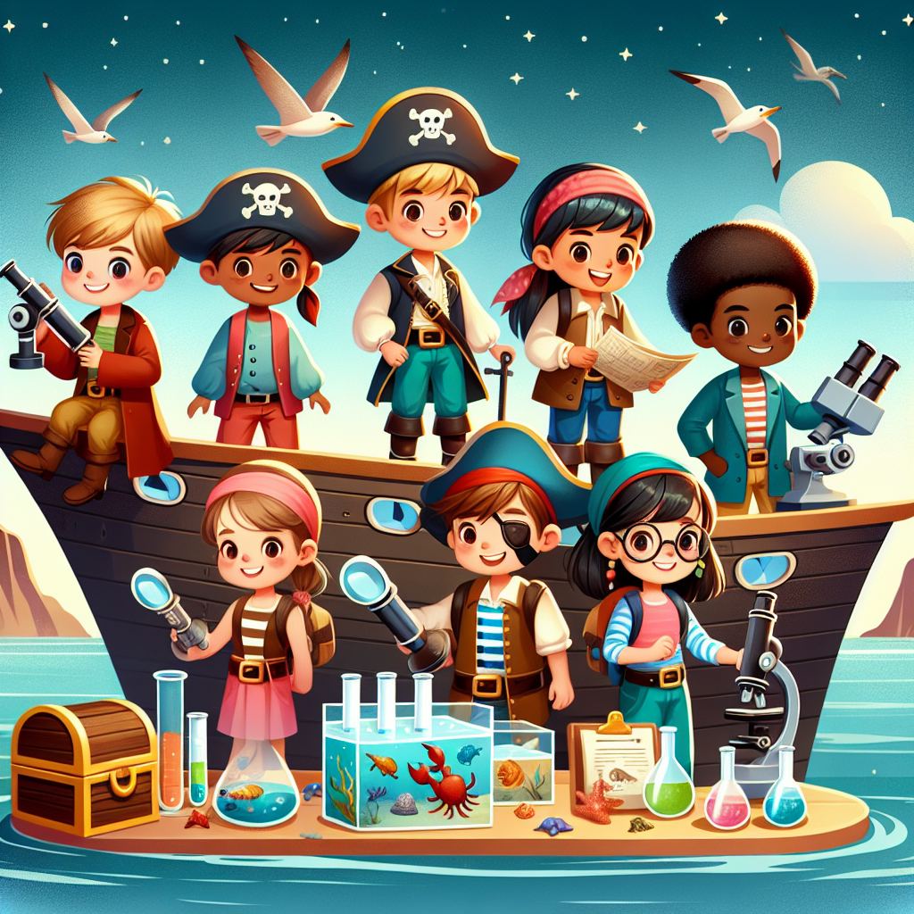 Pirate Science Expedition Painting Number Kit