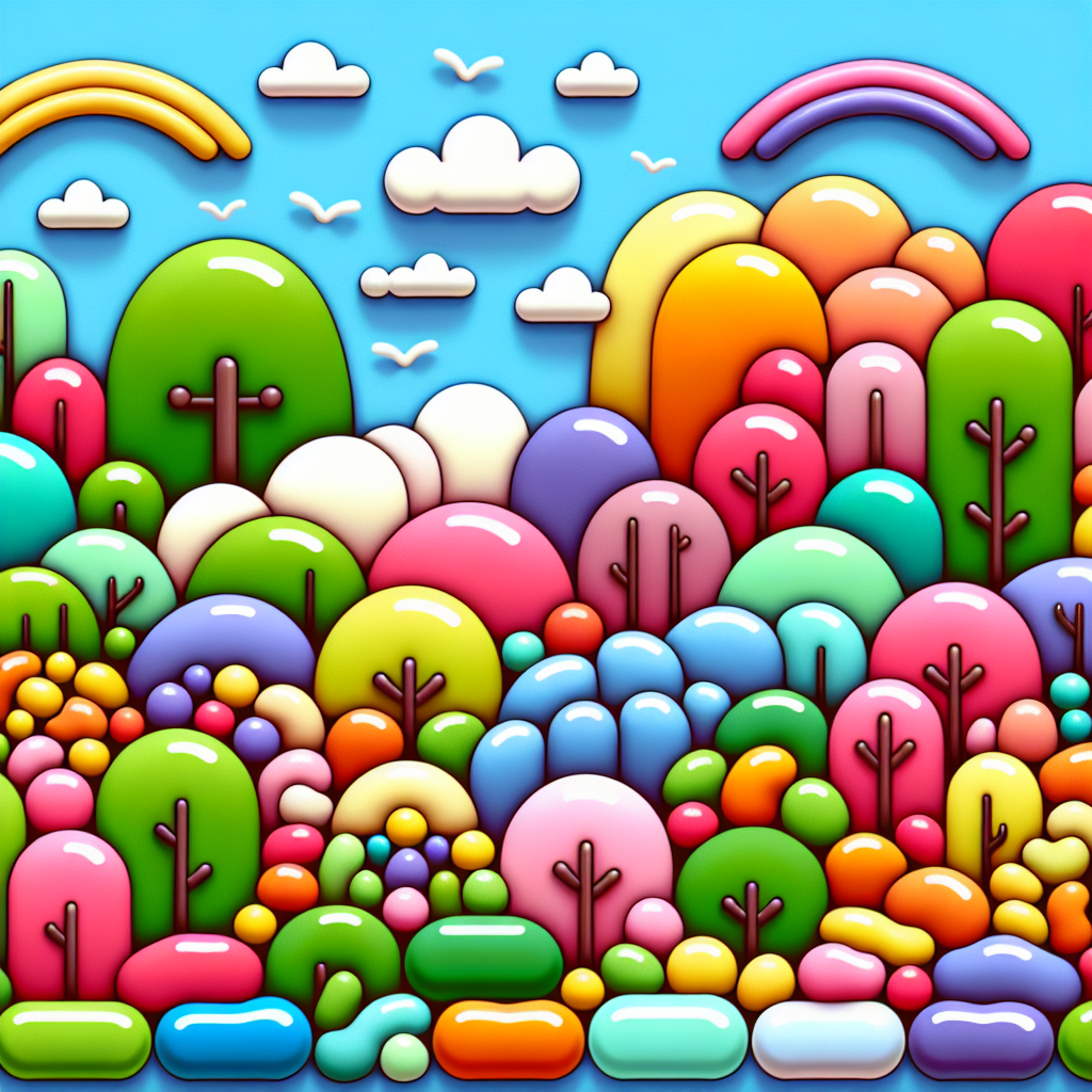 Joyous Jellybean World Paint By Number