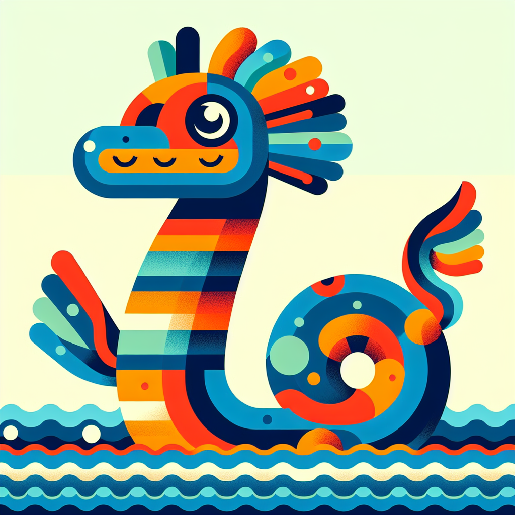 Legend Of The Sea Serpent Number Painting
