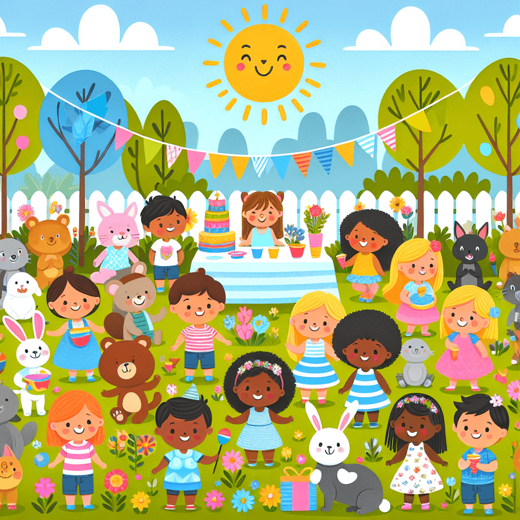 Rainbow Garden Party Painting By Numbers Kit