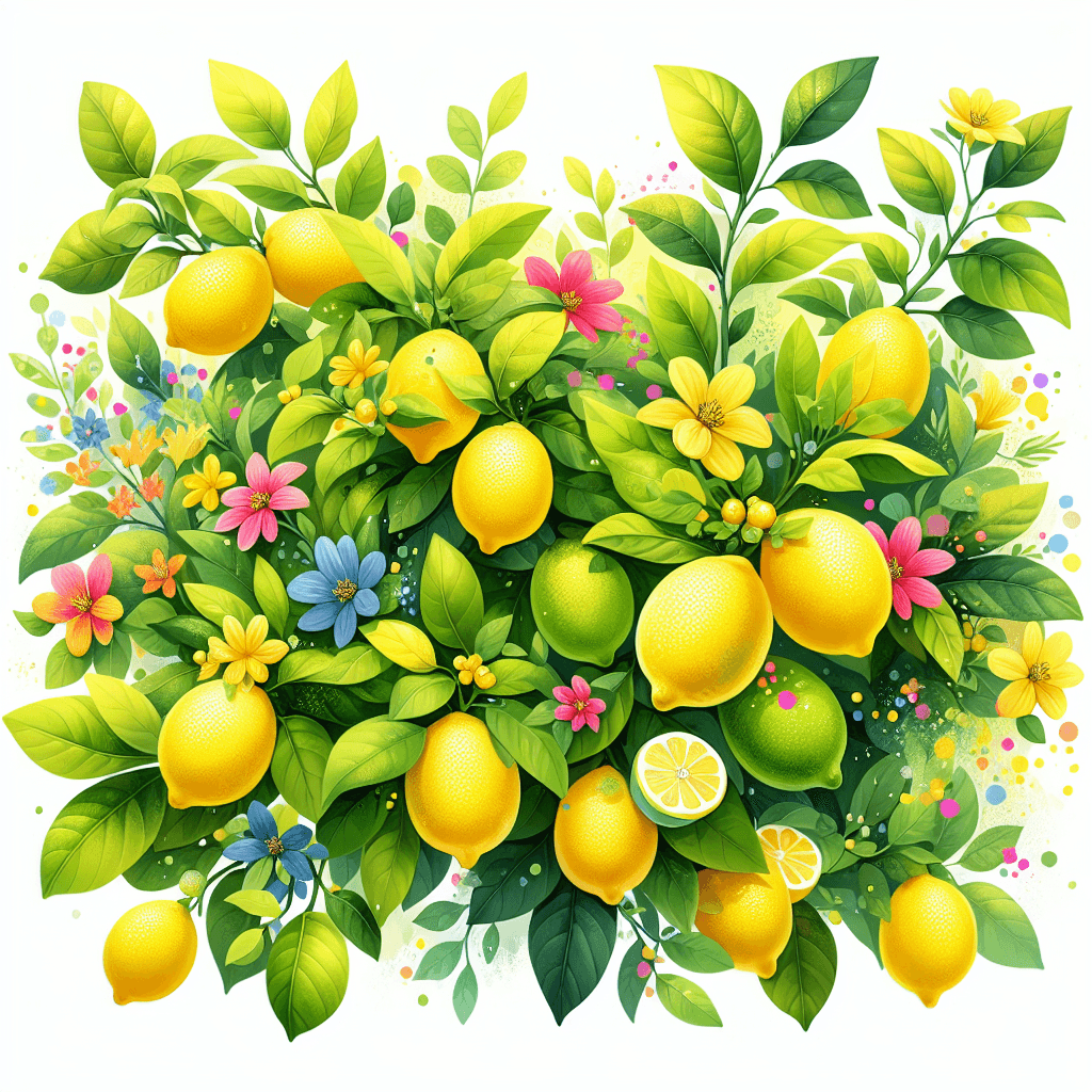 Sunny Lemon Grove Numbered Painting Kits