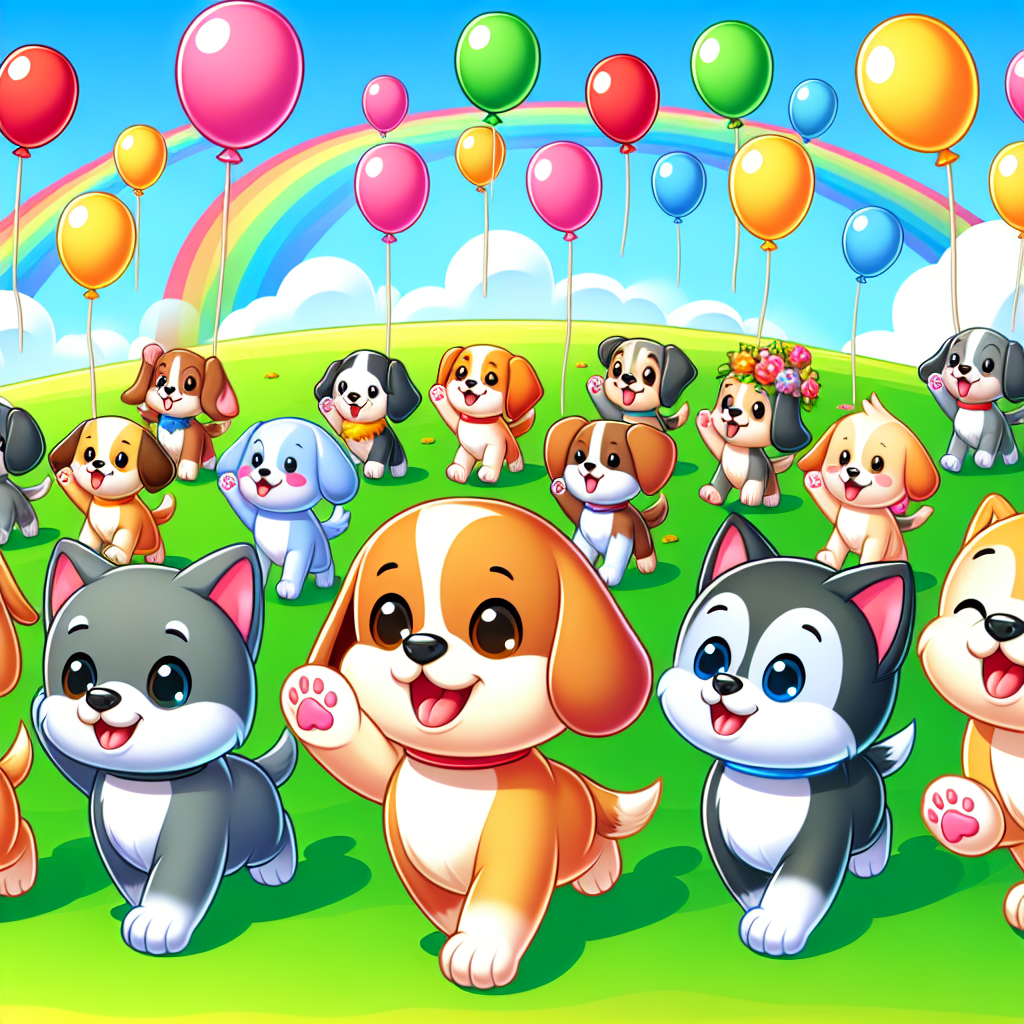 Puppy Parade Party Paint By Numbers Kits