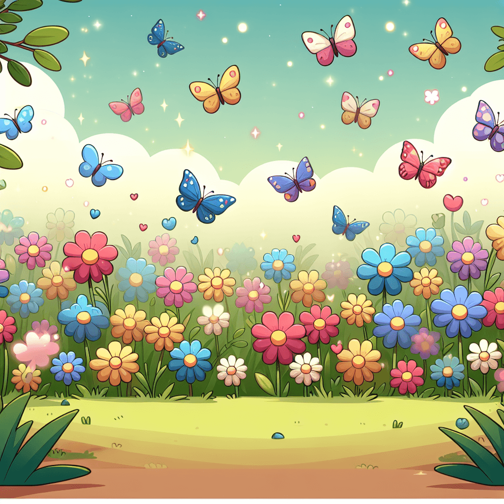 Enchanted Garden With Butterflies And Flowers Paint By Numbers