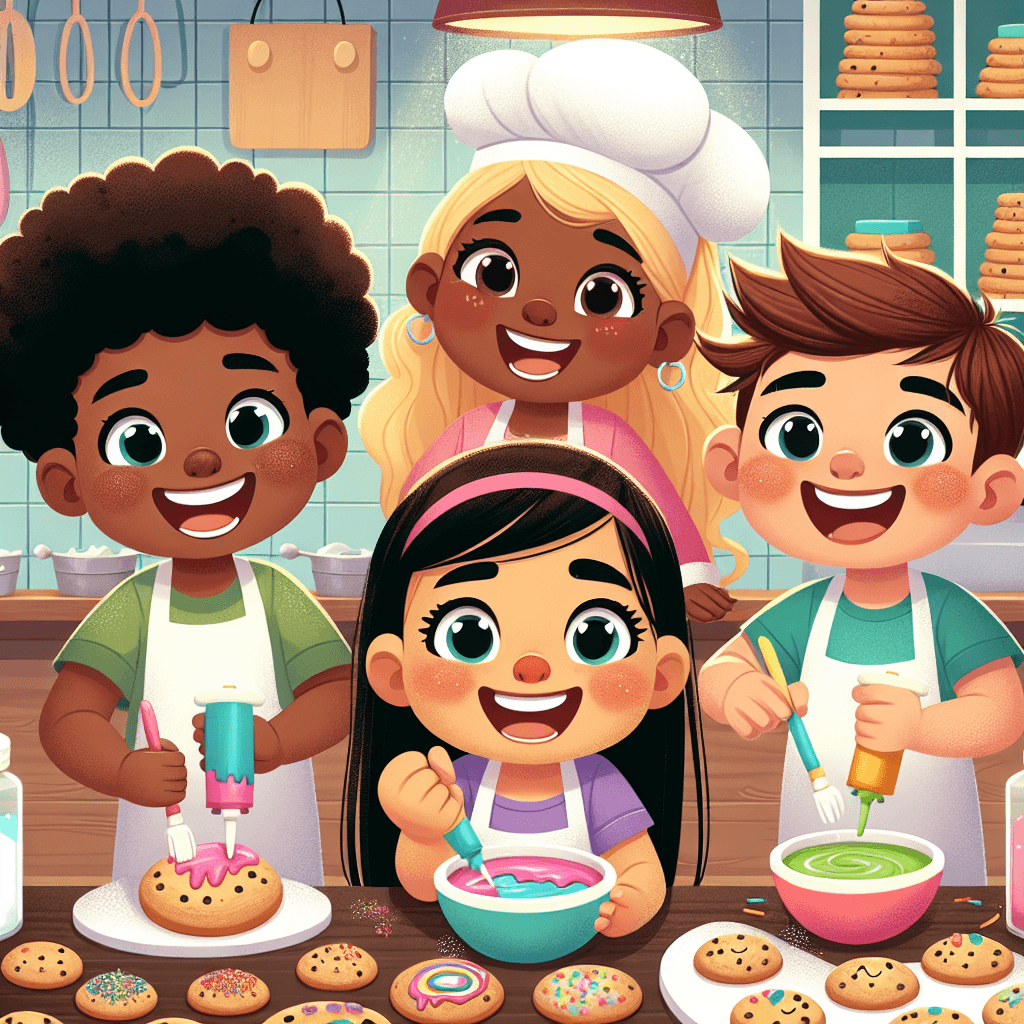 Cheerful Cookie Bakery Numbered Painting Kits