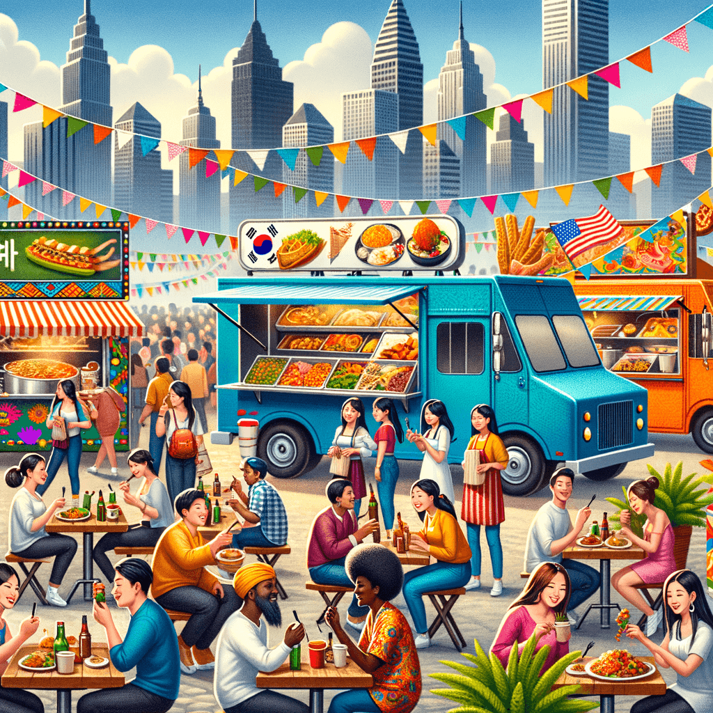 Street Food Festival Painting Number Kit