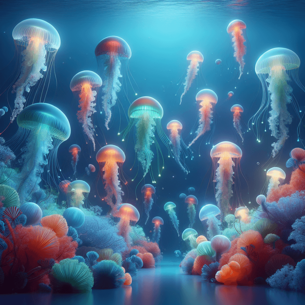 Joyful Jellyfish Dance Numbered Painting Kits
