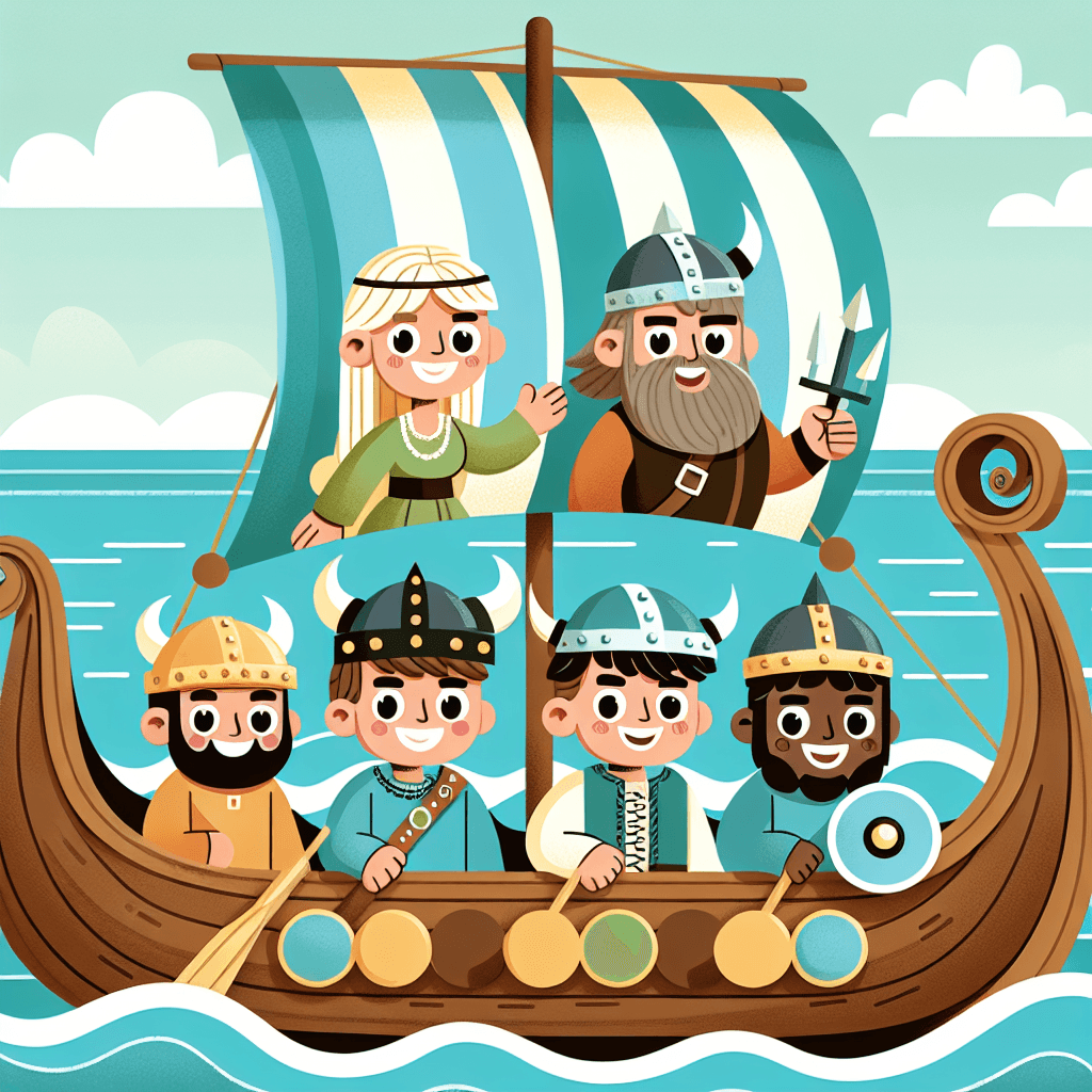 Viking Adventure On The Seas Paint By Numbers Art