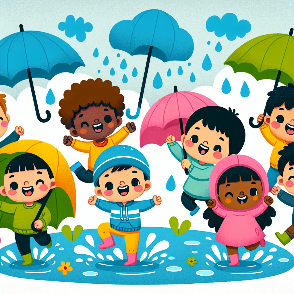 Cheery Rainy Day Paint By Numbers Art