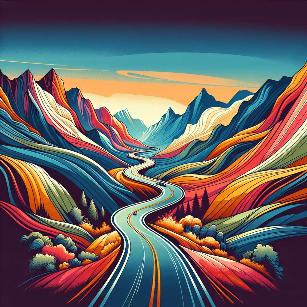 Adventurous Road Trip Paint By Number