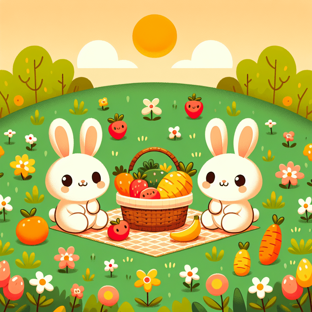 Cheerful Bunnies Paint By Numbers Art