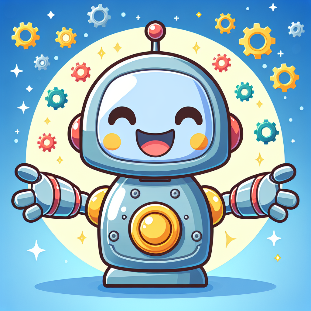 Cheery Robot Number Painting