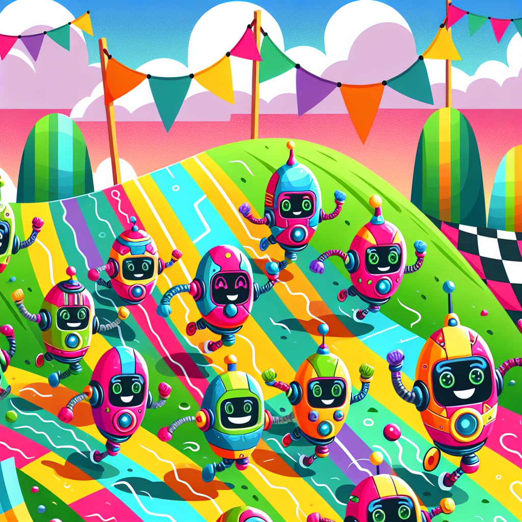 Racing Robot Rally Paint By Numbers Kits