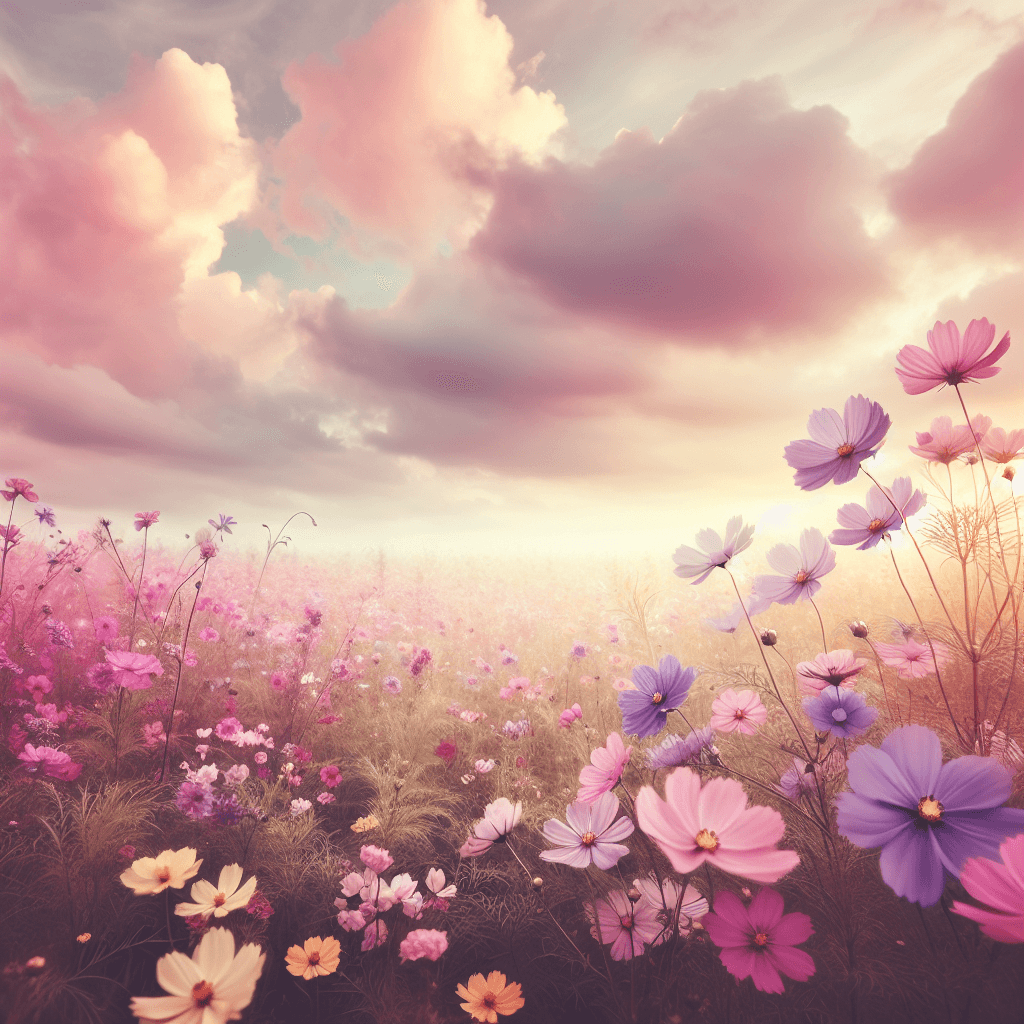 Romantic Wildflower Field Paint By Numbers