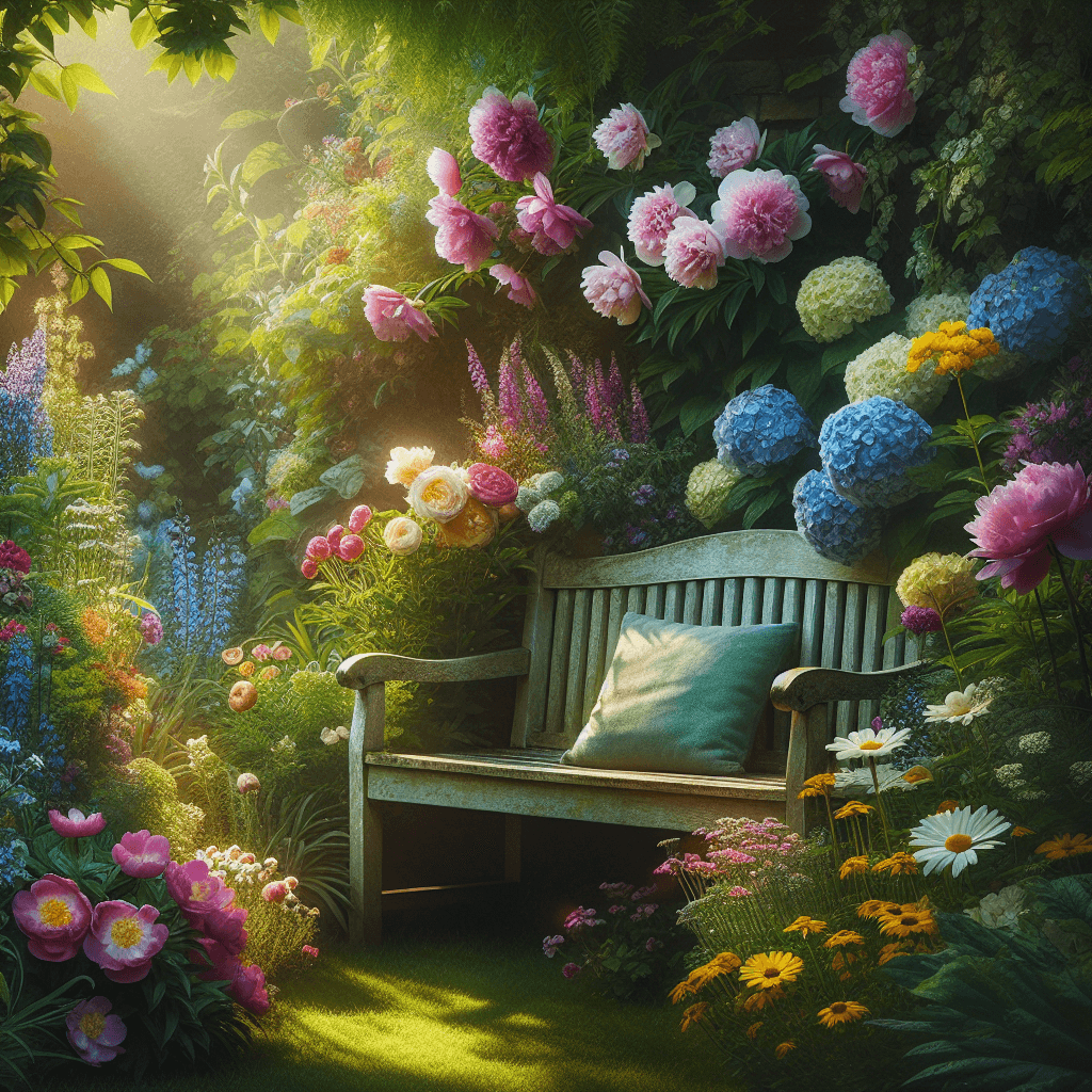 Charming Garden Bench Paint By Numbers Kits