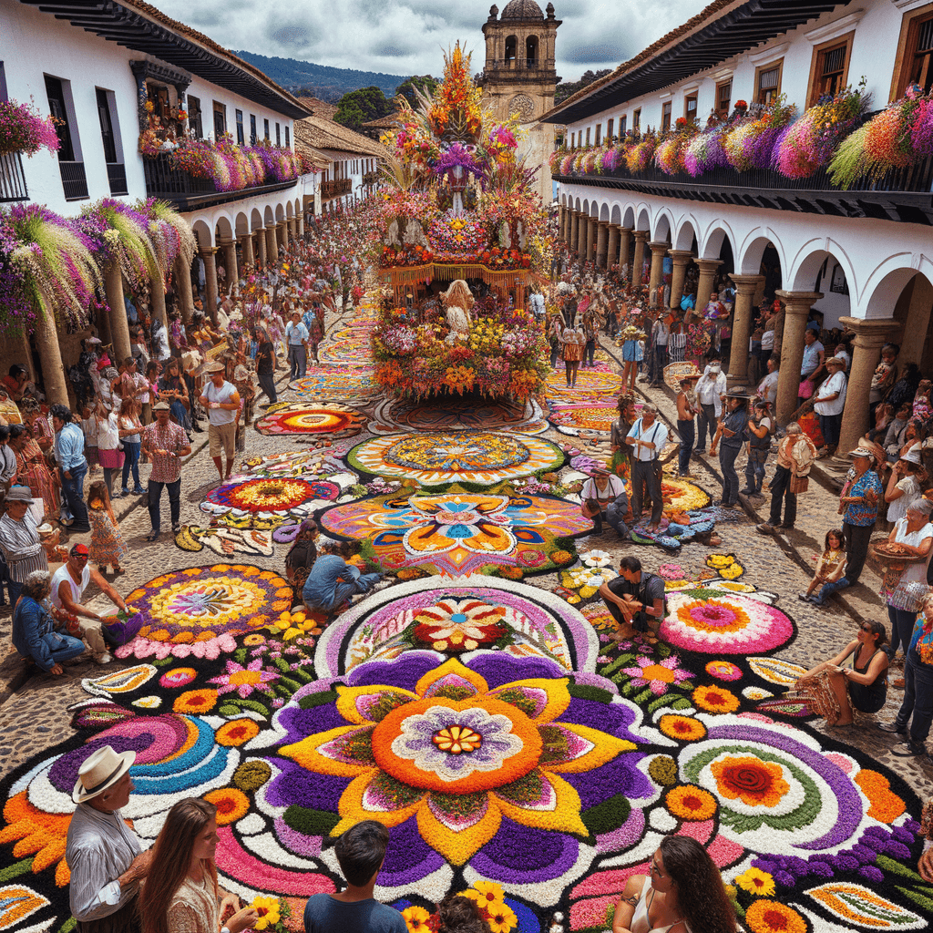 The Flower Festival Numbered Painting Kits