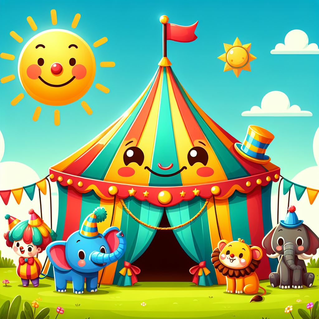 Lively Circus Tent Painting By Numbers Kit