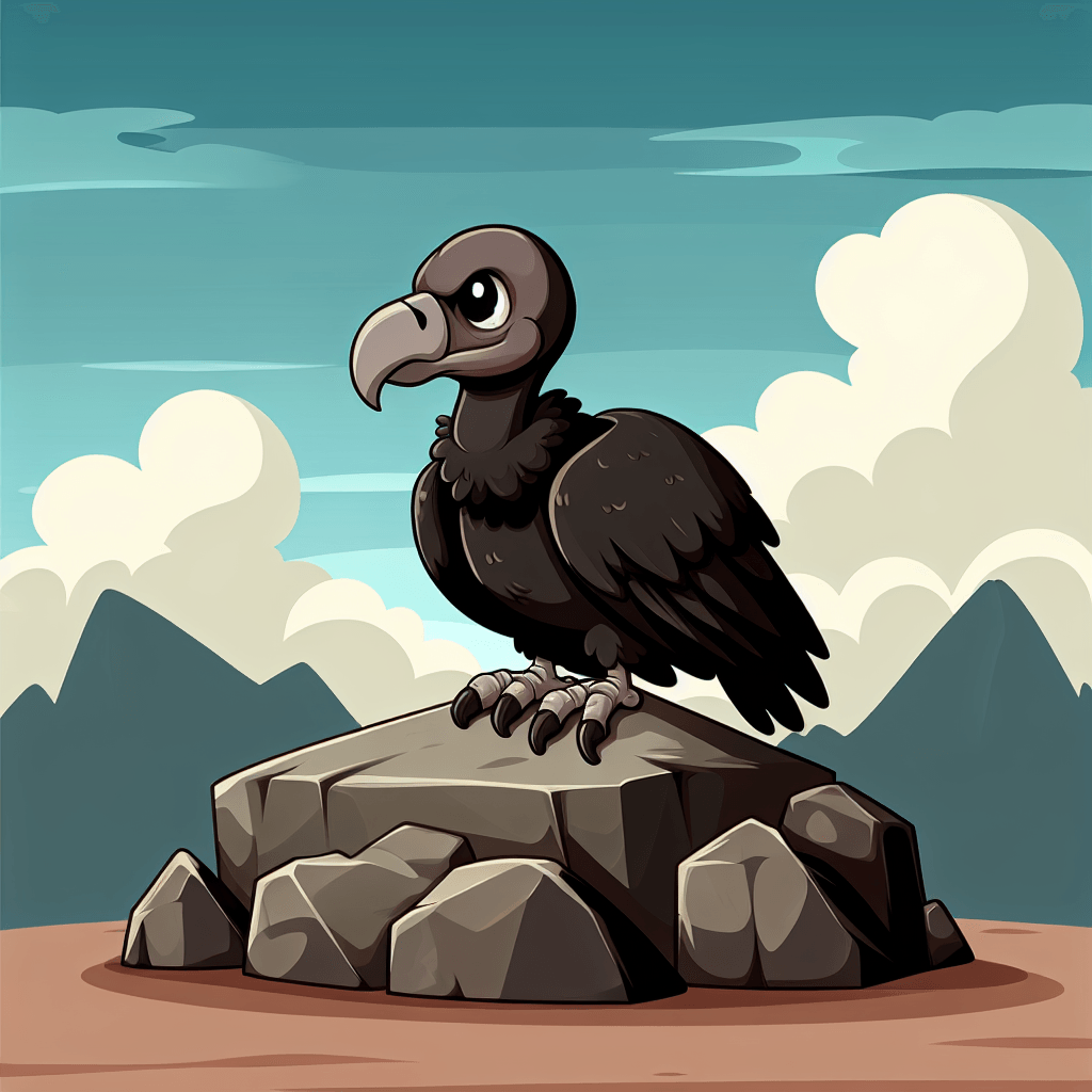 Velvety Vulture Painting Number Kit