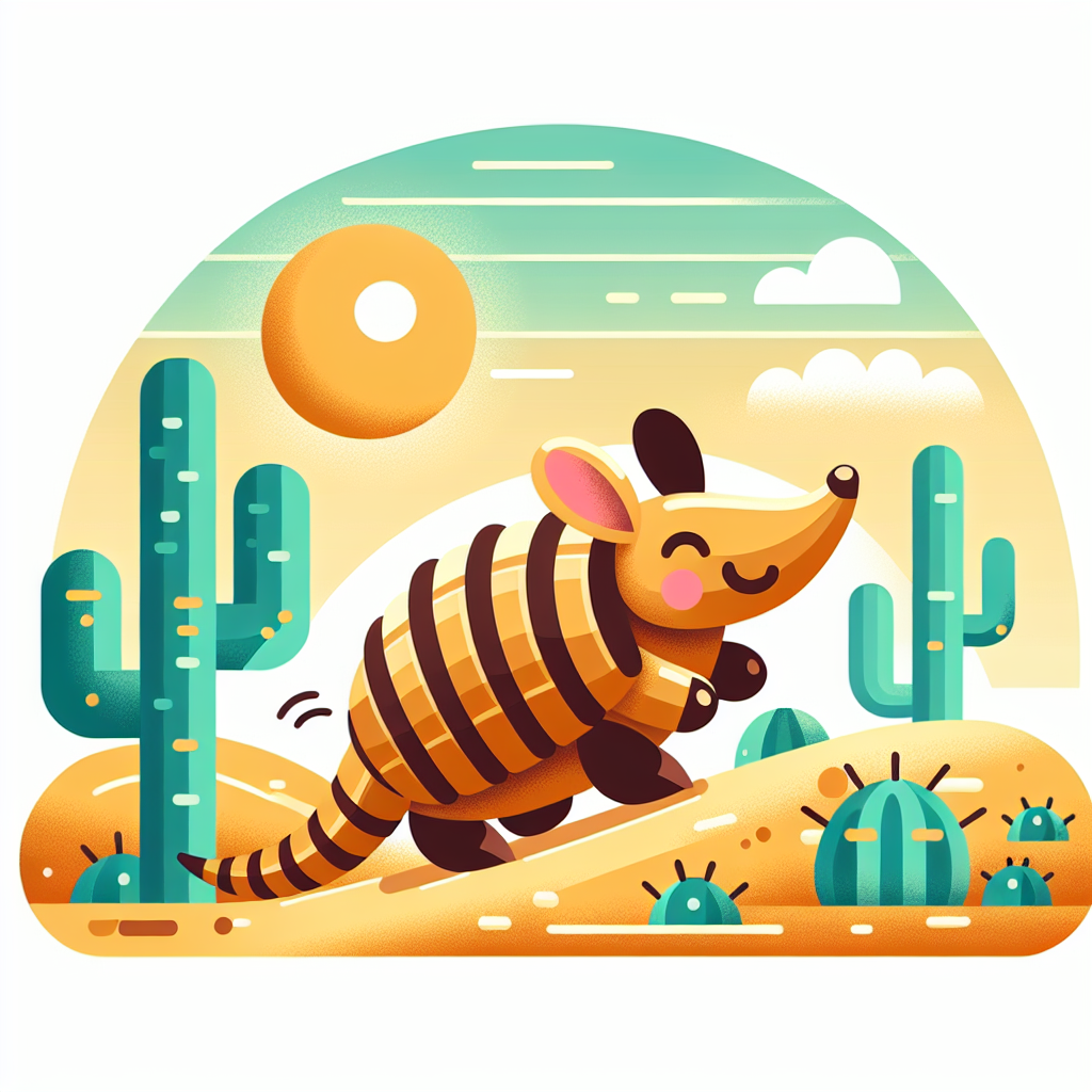Adventurous Armadillo Paint By Numbers