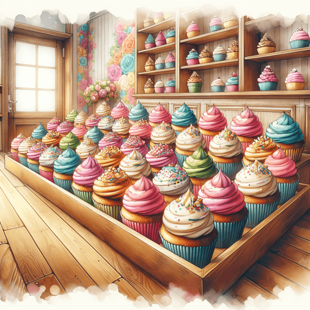 Sweet Cupcake Shop DIY Paint By Numbers