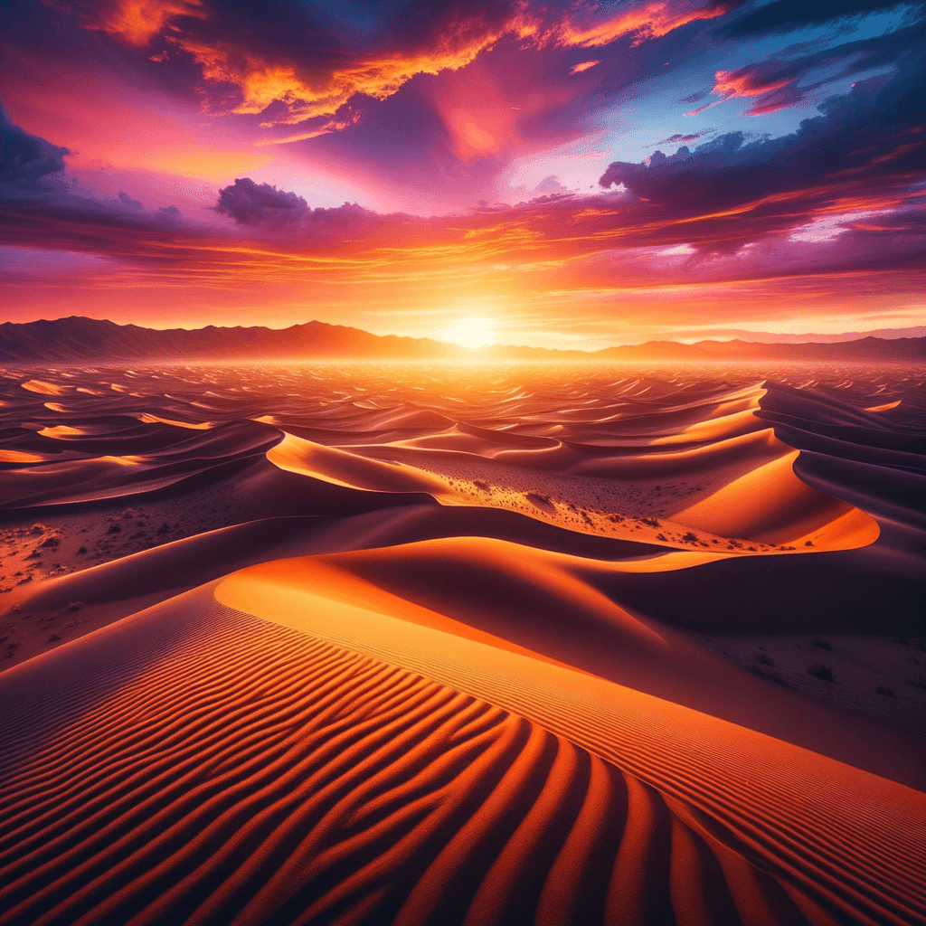 Radiant Desert Sunset DIY Paint By Numbers