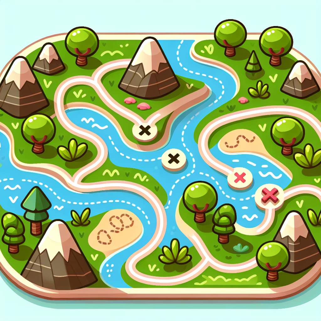 Fun Treasure Map Numbered Painting Kits