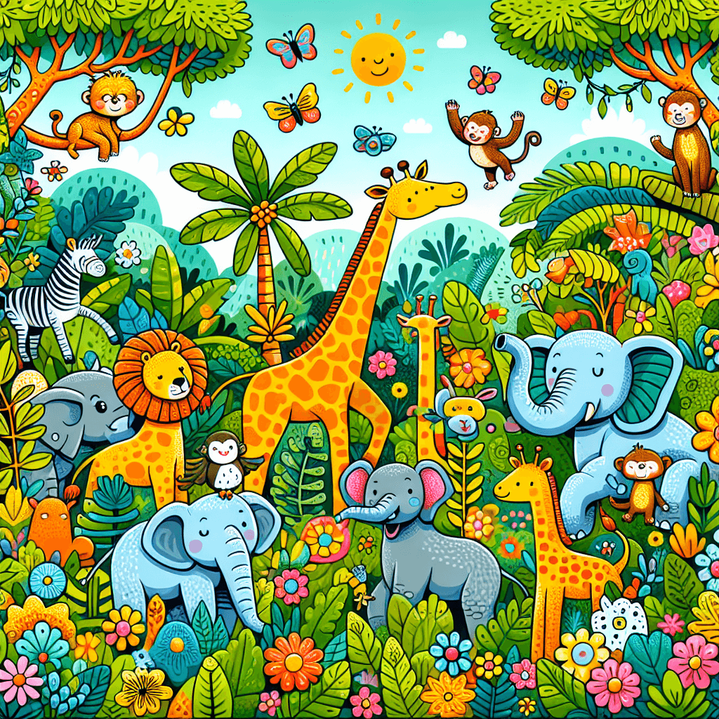 Whimsical Animal Adventure Numbered Painting Kits