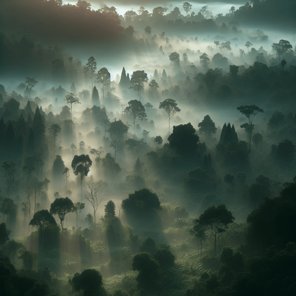 Misty Forest Awakening Paint By Number