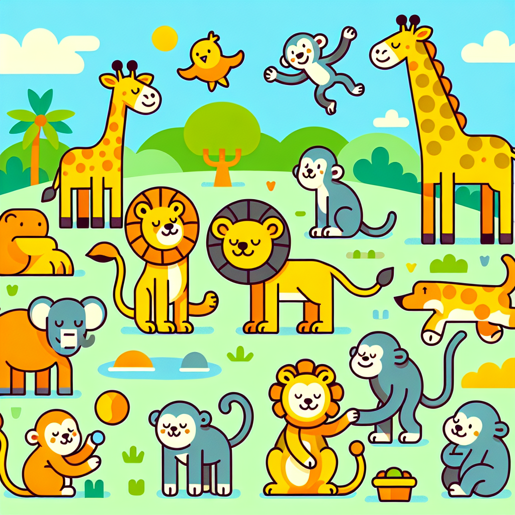 Zoo Animal Wonderland Paint By Numbers