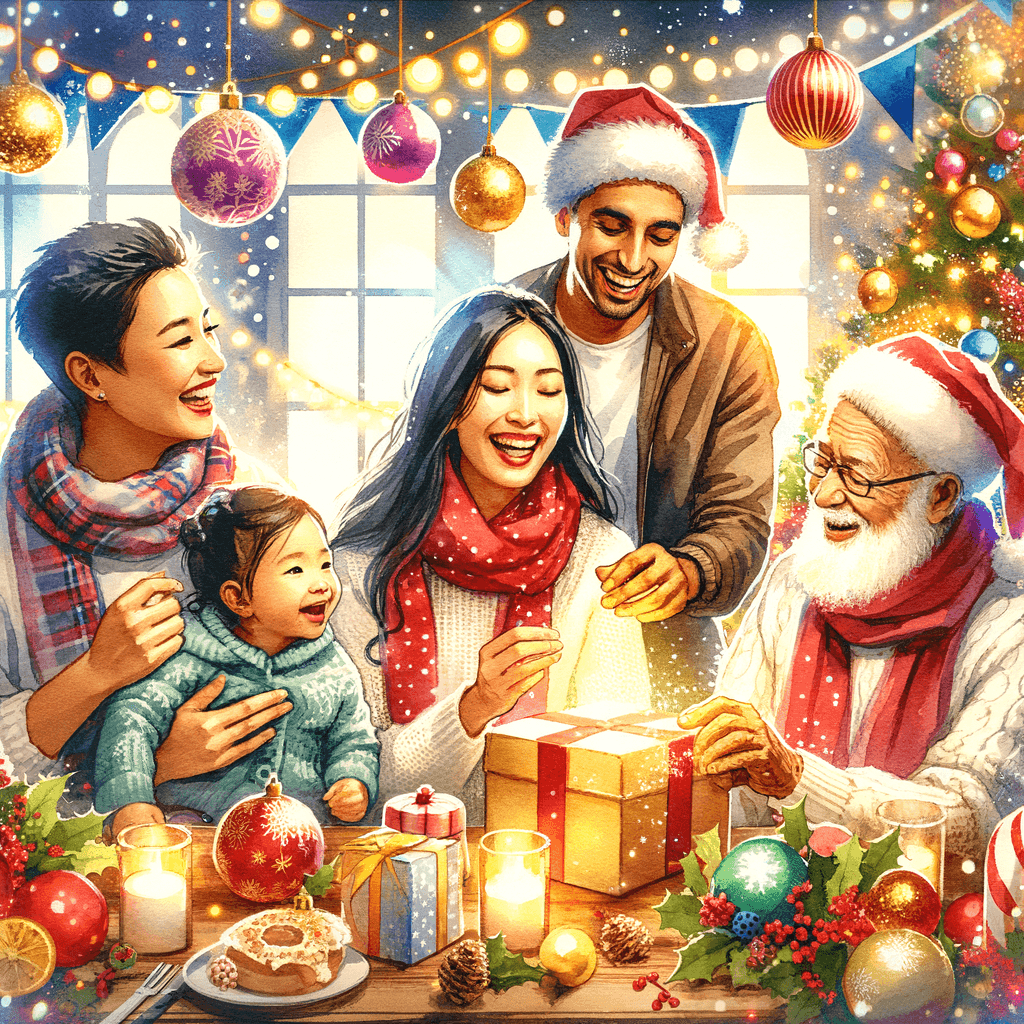 Joyful Holiday Celebration Paint By Numbers Art