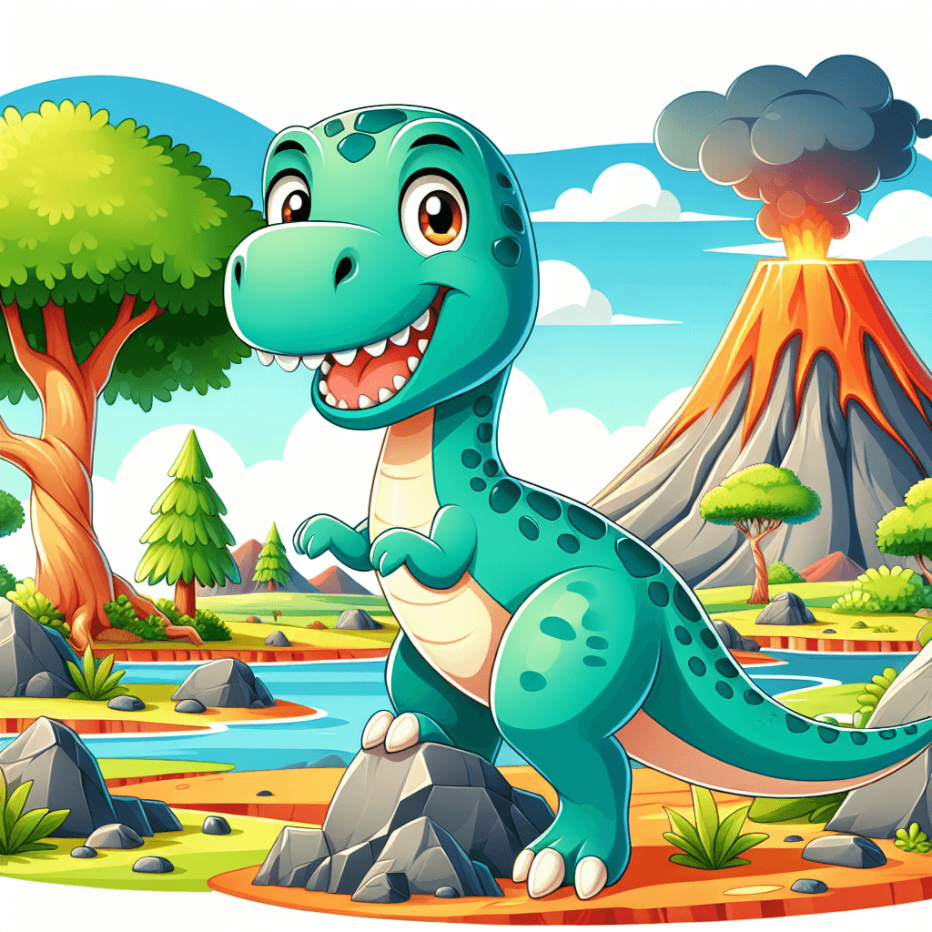 Jolly Dinosaur DIY Paint By Numbers