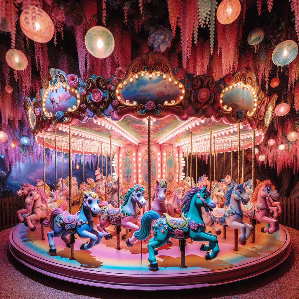 Enchanted Carousel Ride Paint By Color