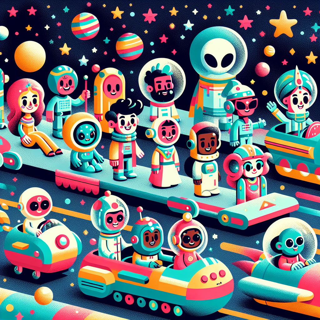 Galactic Space Parade Paint By Color