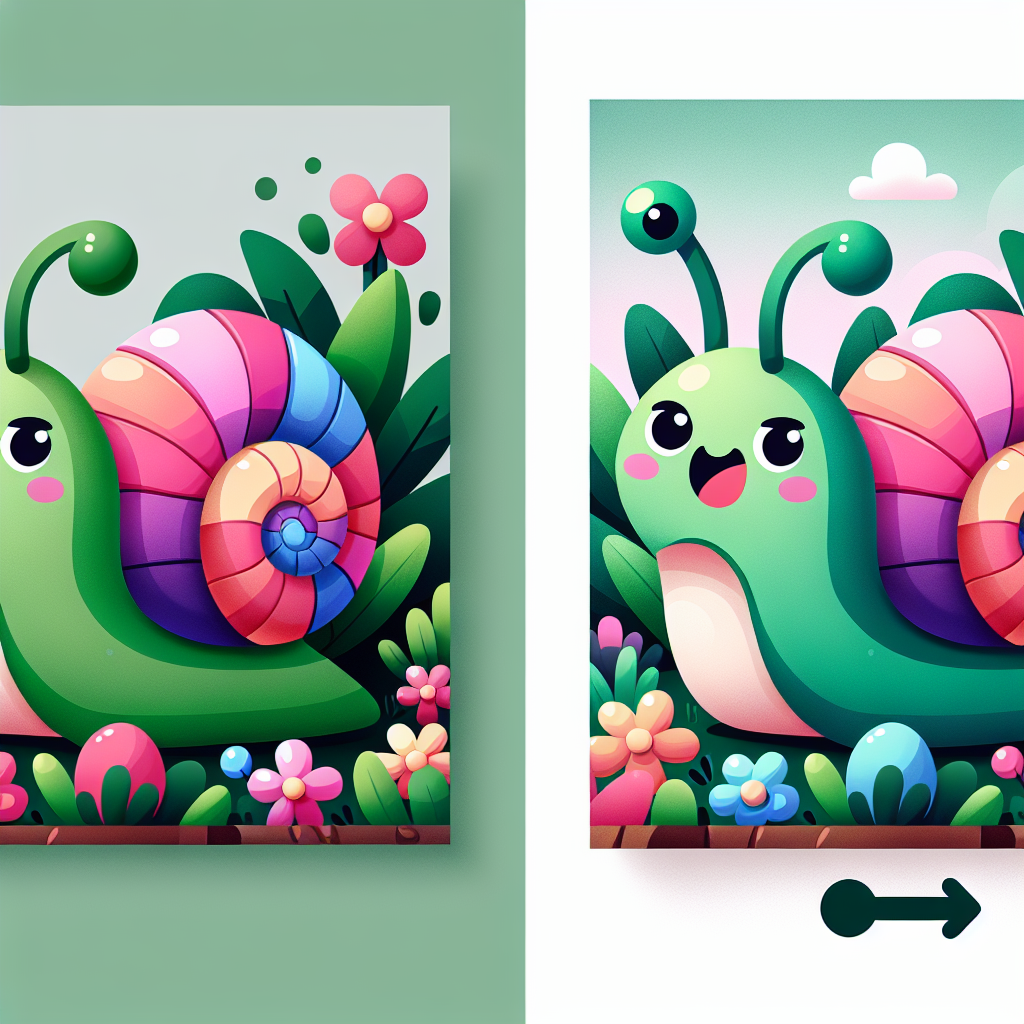 Friendly Snail Numbered Painting Kits