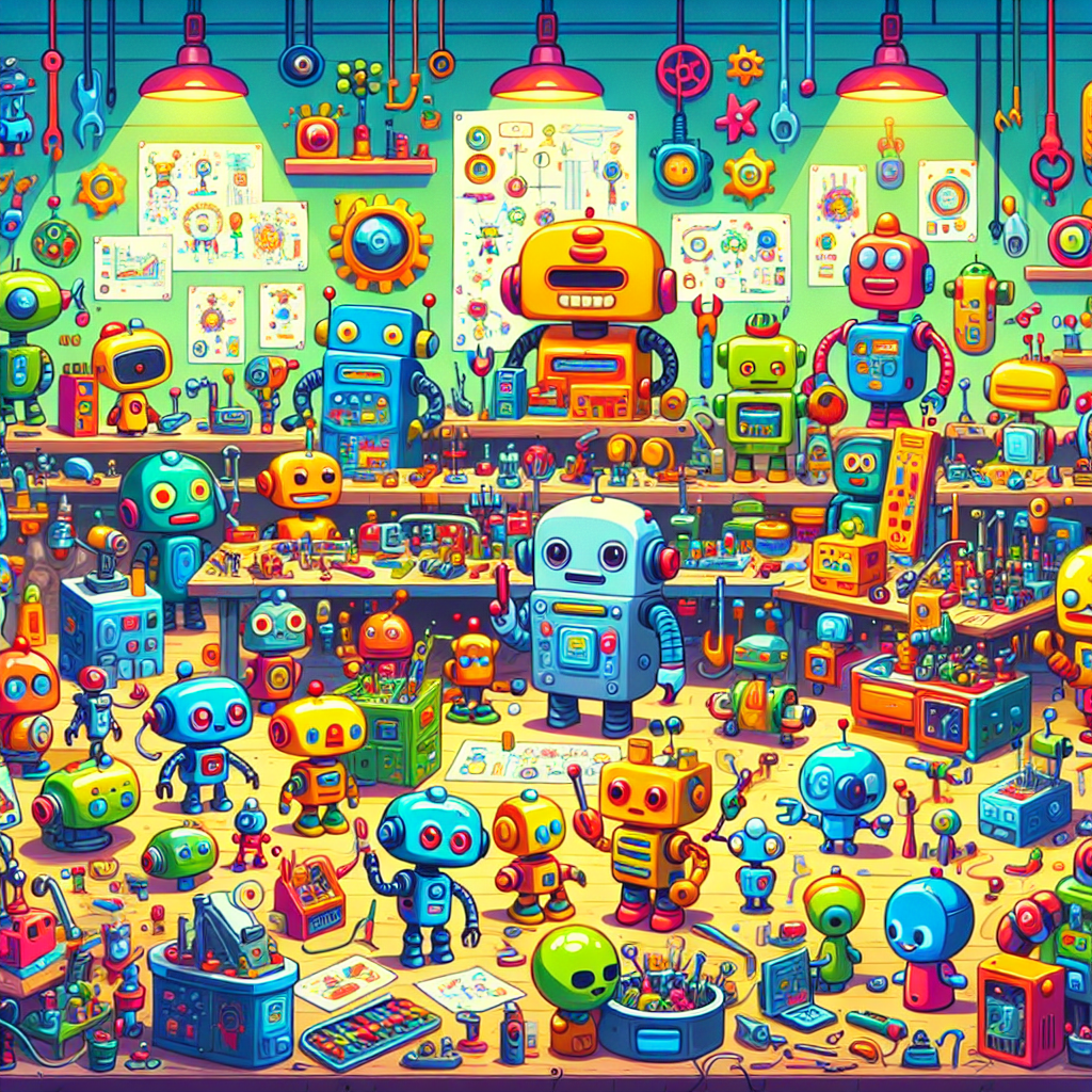 Joyful Robot Inventions Numbered Painting Kits