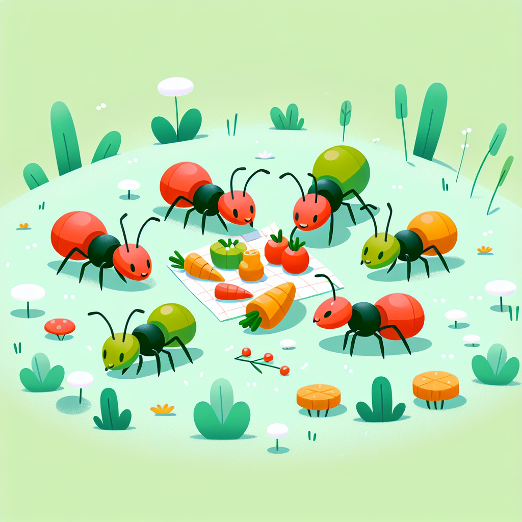 Busy Ants Picnic Paint By Numbers Art