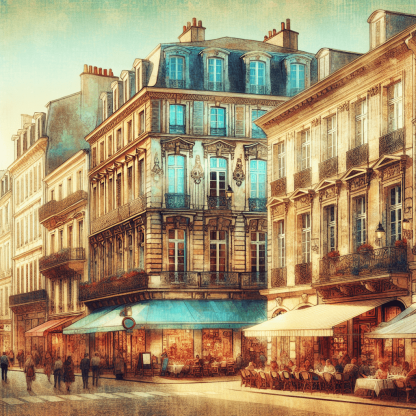 Old-World European Street DIY Paint By Numbers