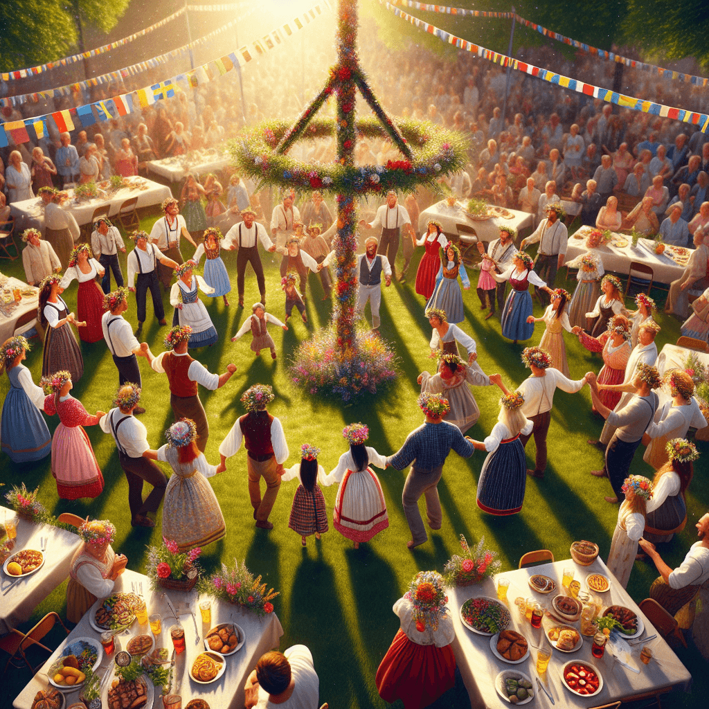 Midsummer Festival - Stockholm, Sweden Paint By Number