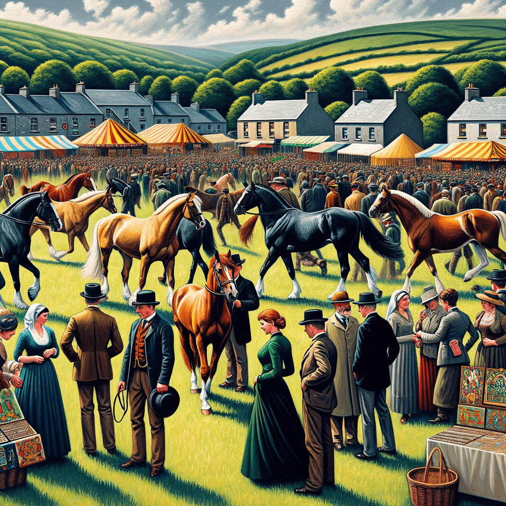 Ballinasloe Horse Fair - Ireland Paint By Numbers Art
