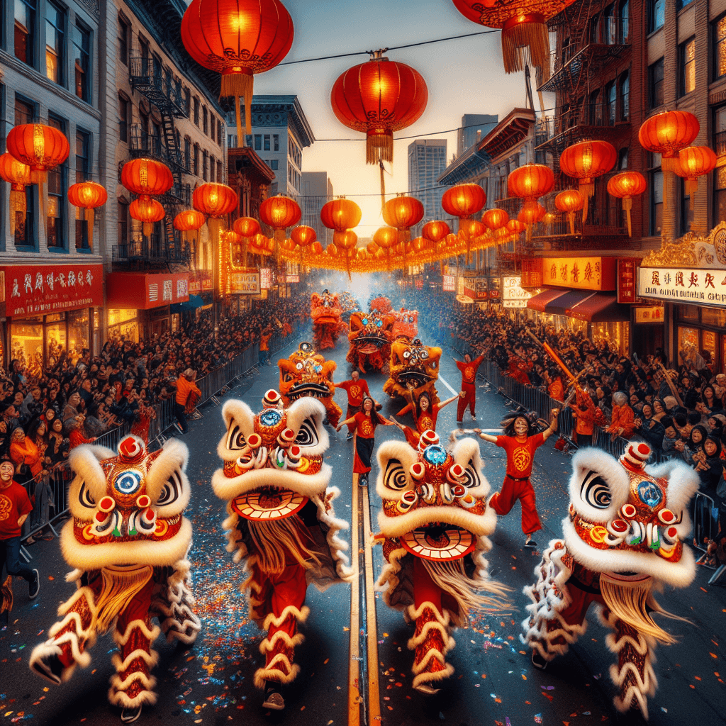 Lunar New Year Parade - USA Paint By Numbers
