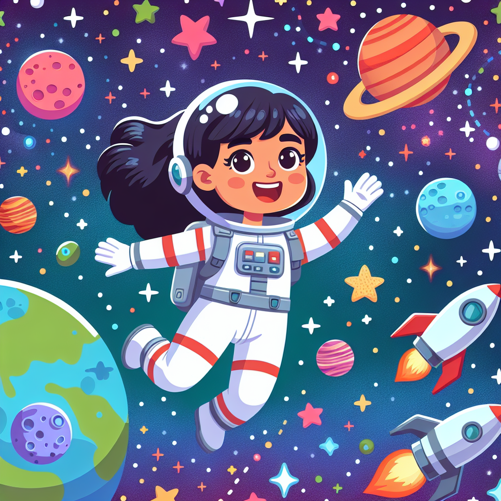 Astronaut's Galactic Voyage Painting By Numbers Kit