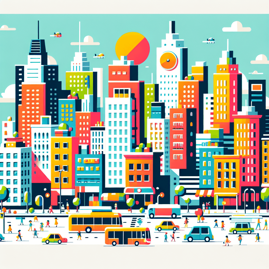 Urban Cityscape Adventure DIY Paint By Numbers