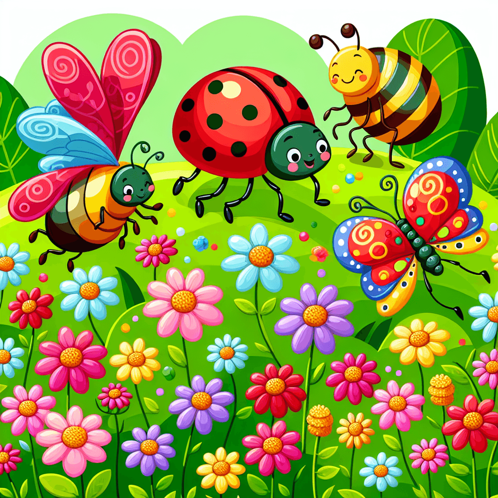 Garden Bug Parade DIY Paint By Numbers