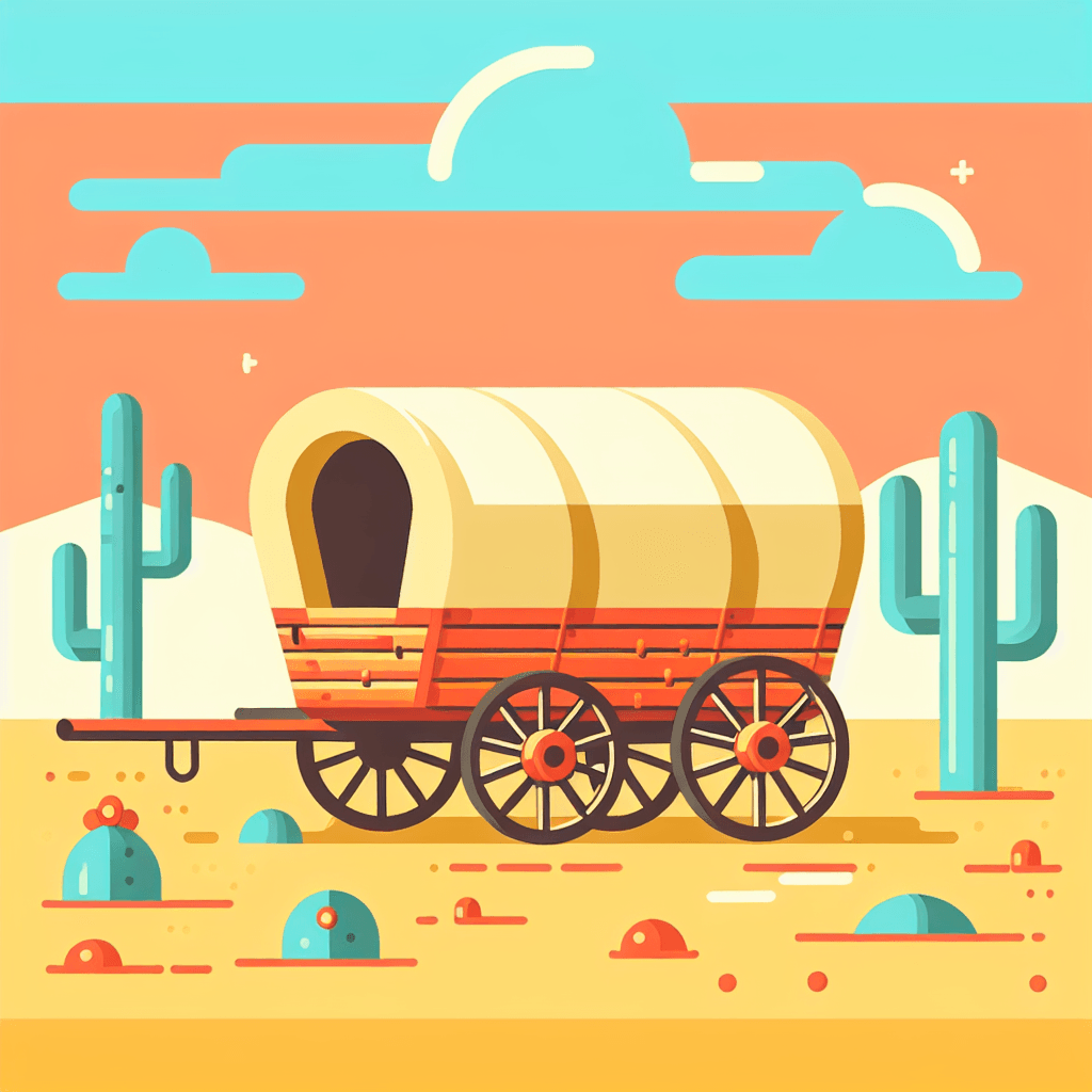 Wild West Wagon Paint By Numbers