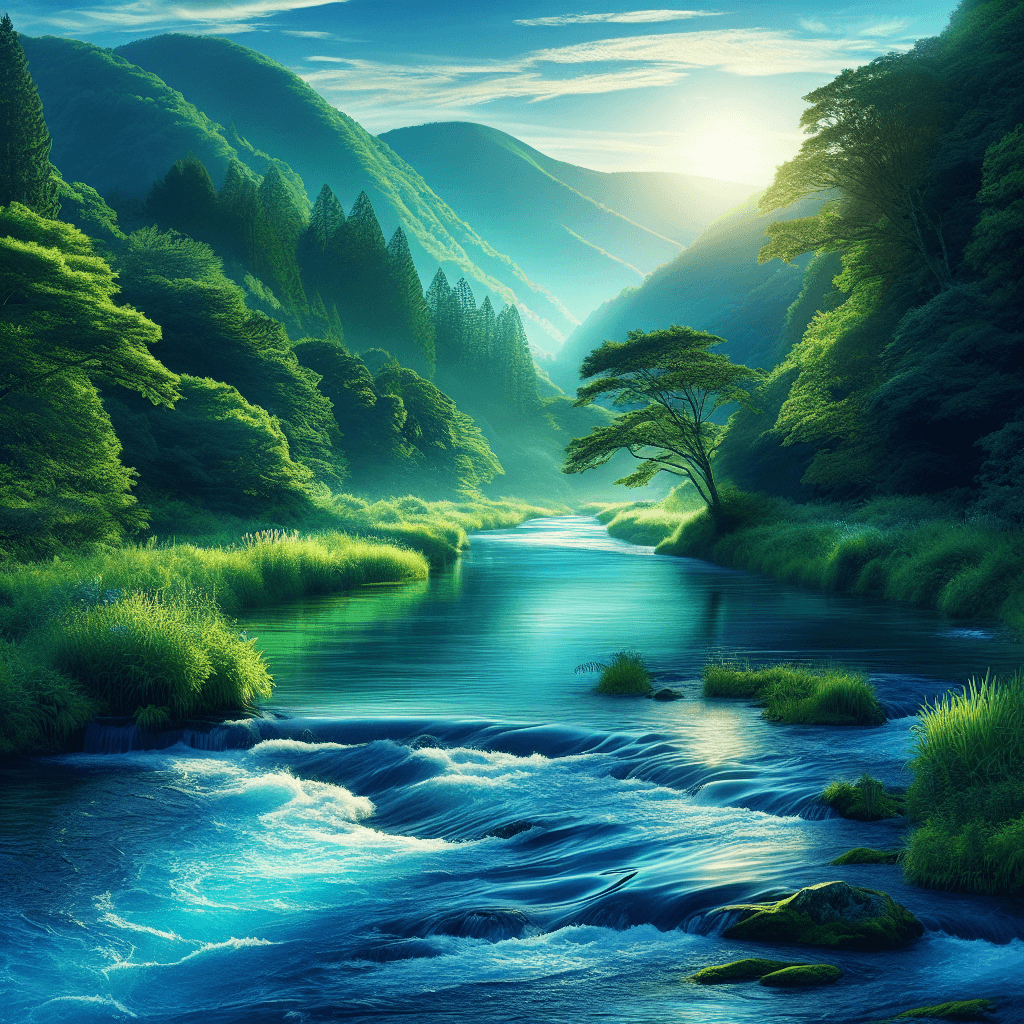 Sapphire River Flow Numbered Painting Kits