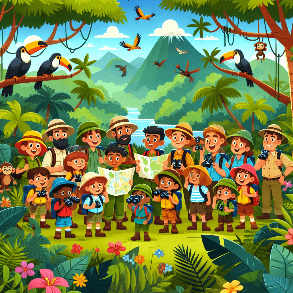 Explorers Of The Jungle Painting Number Kit