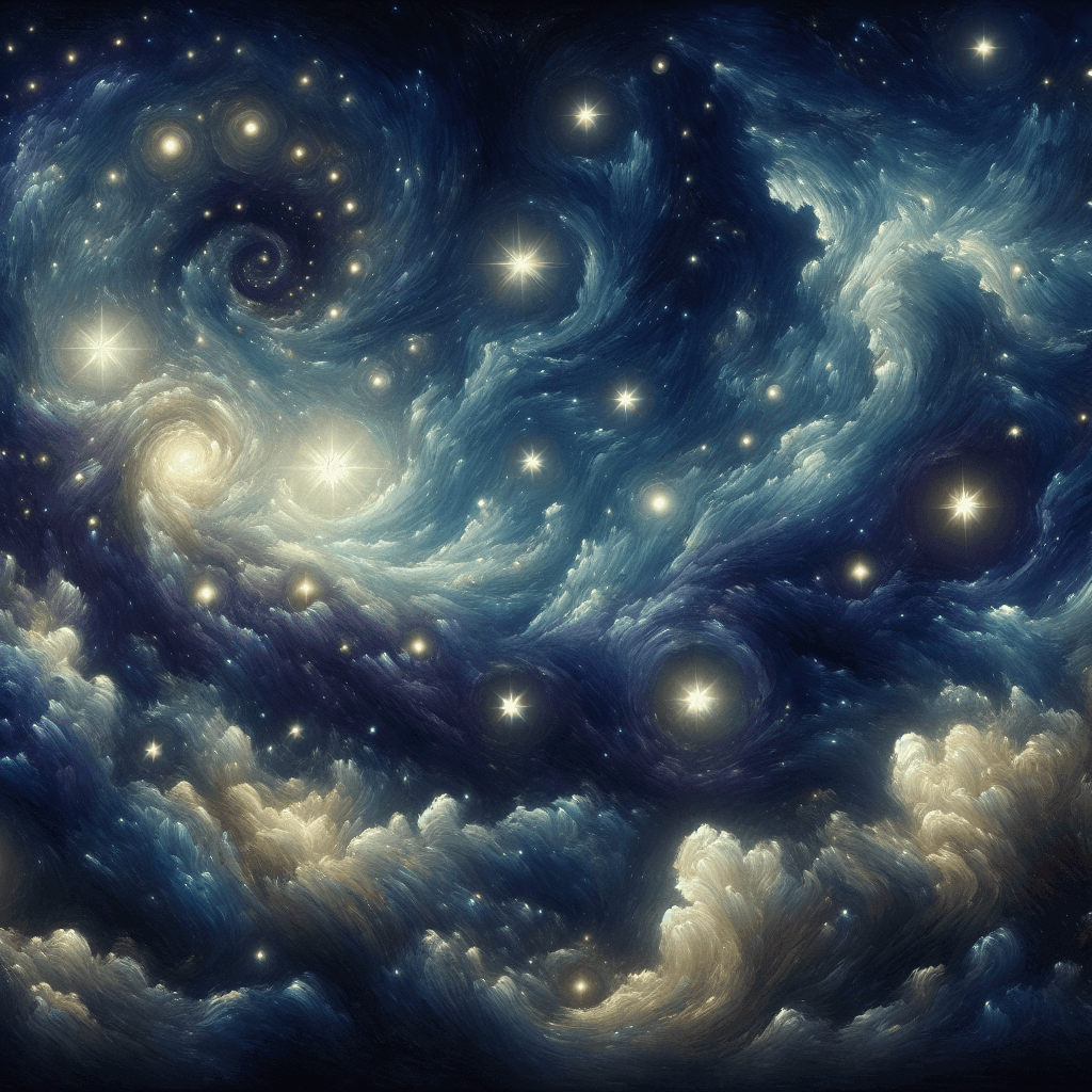 Dreamy Starry Night Sky Numbered Painting Kits