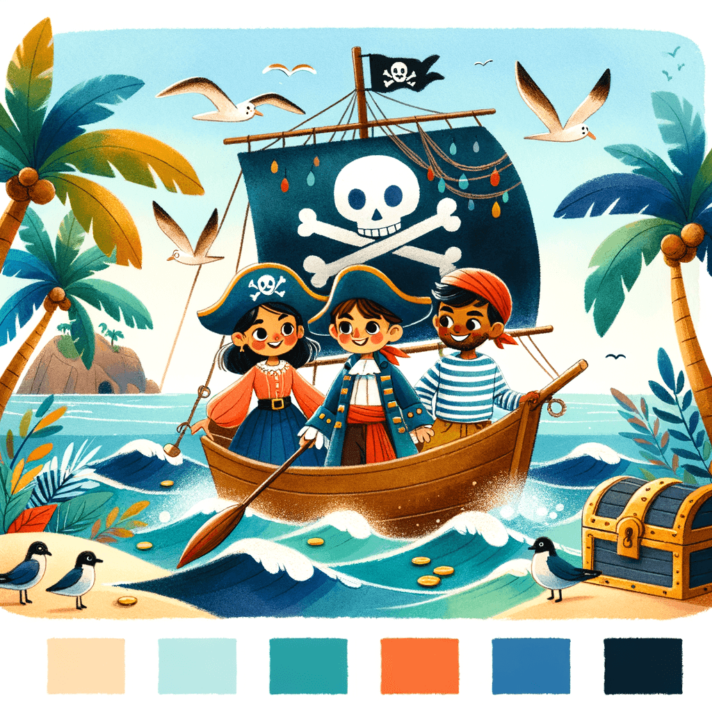 Heroic Adventure Pirates Paint By Numbers Art
