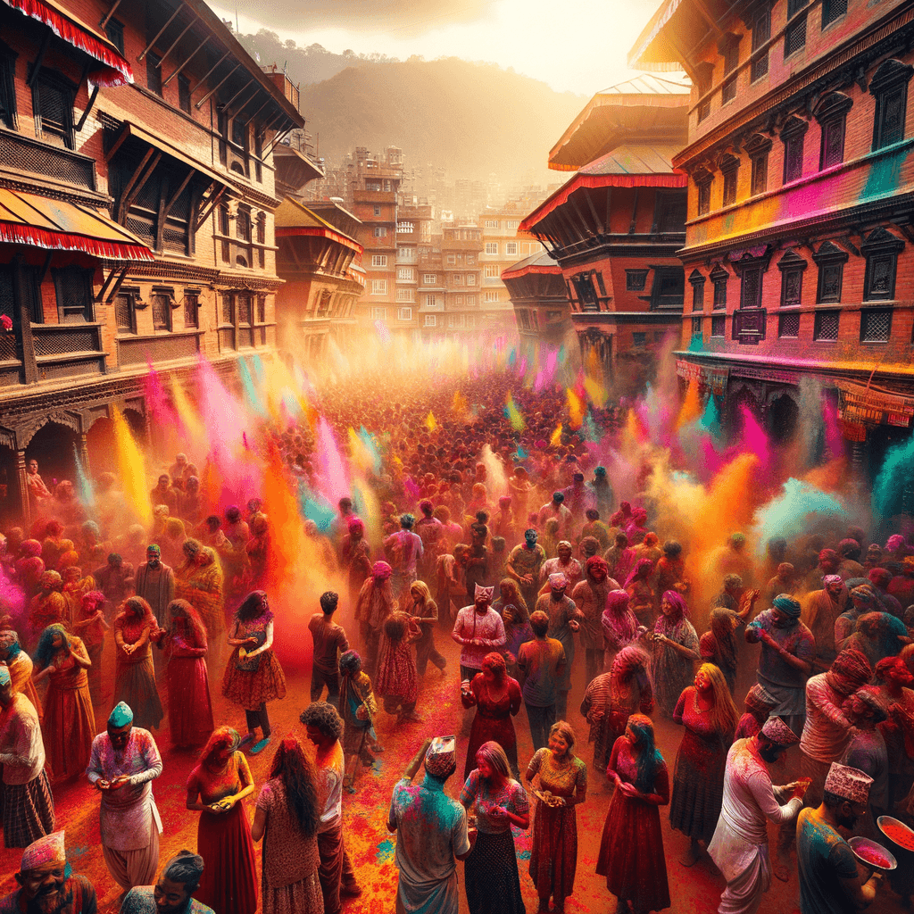 Festival Of Colors - Nepal Paint By Numbers