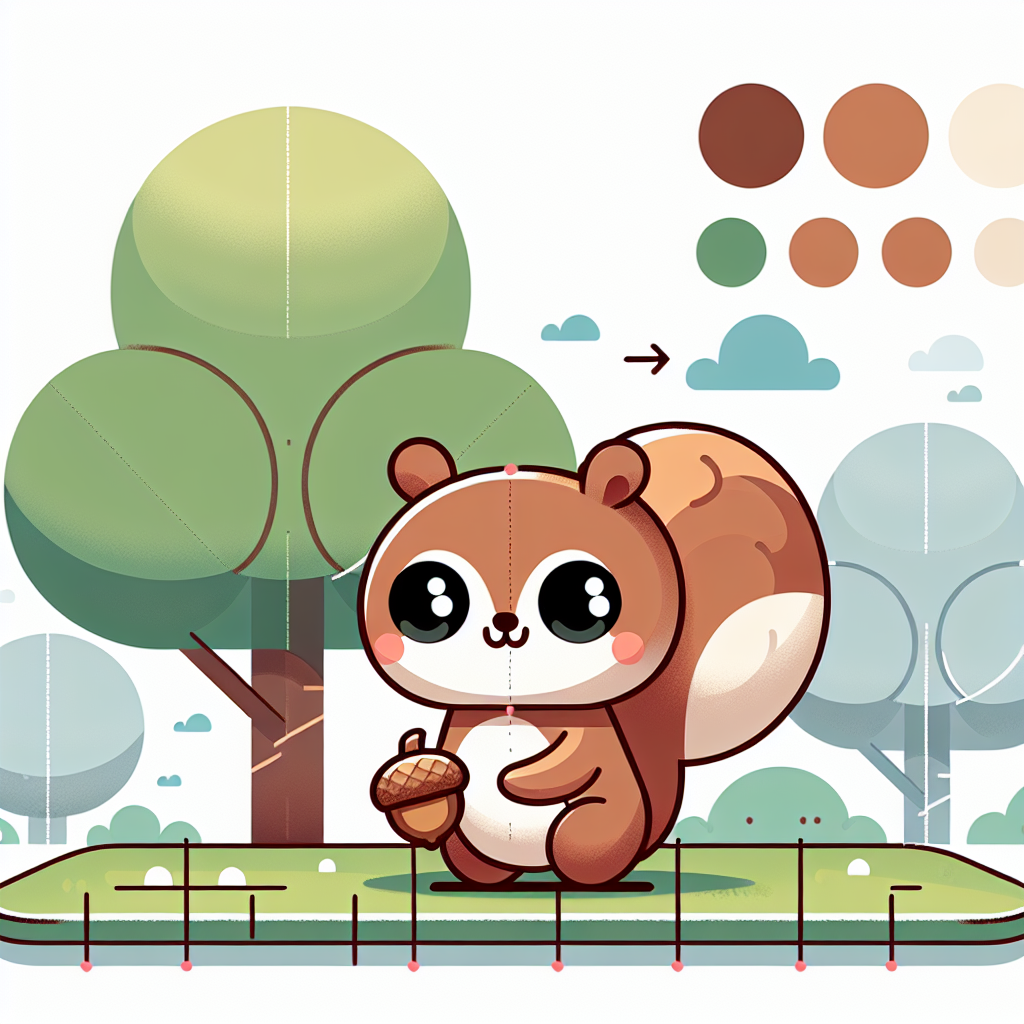 Cute Squirrel Numbered Painting Kits